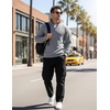 image:imageCOOFANDY Mens Quarter Zip Pullover Sweatshirts 14 Zip Long Sleeve SweaterLight Grey