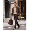 image:imageCOOFANDY Mens Quarter Zip Pullover Sweatshirts 14 Zip Long Sleeve SweaterLight Khaki