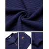 image:imageCOOFANDY Mens Quarter Zip Pullover Sweatshirts 14 Zip Long Sleeve SweaterNavy Blue