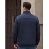 image:imageCOOFANDY Mens Quarter Zip Pullover Sweatshirts 14 Zip Long Sleeve SweaterNavy Blue