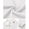 image:imageCOOFANDY Mens Quarter Zip Pullover Sweatshirts 14 Zip Long Sleeve SweaterWhite
