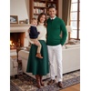 image:imageCOOFANDY Mens Quarter Zip Up Sweaters Slim Fit Lightweight Mock PulloverAdark Green