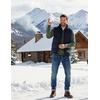 image:imageCOOFANDY Mens Quarter Zip Up Sweaters Slim Fit Lightweight Mock PulloverArmy Green