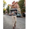 image:imageCOOFANDY Mens Quarter Zip Up Sweaters Slim Fit Lightweight Mock PulloverBlack  Heather Grey