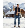 image:imageCOOFANDY Mens Quarter Zip Up Sweaters Slim Fit Lightweight Mock PulloverCamel