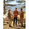 image:imageCOOFANDY Mens Quarter Zip Up Sweaters Slim Fit Lightweight Mock PulloverCaramel