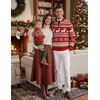 image:imageCOOFANDY Mens Quarter Zip Up Sweaters Slim Fit Lightweight Mock PulloverChristmas Red  Elk