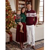 image:imageCOOFANDY Mens Quarter Zip Up Sweaters Slim Fit Lightweight Mock PulloverChristmas Red  White