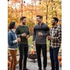 image:imageCOOFANDY Mens Quarter Zip Up Sweaters Slim Fit Lightweight Mock PulloverDark Heather Grey  Black Stripe