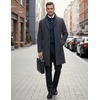 image:imageCOOFANDY Mens Quarter Zip Up Sweaters Slim Fit Lightweight Mock PulloverDenim Blue