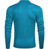 image:imageCOOFANDY Mens Quarter Zip Up Sweaters Slim Fit Lightweight Mock PulloverPeacock Blue