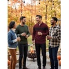 image:imageCOOFANDY Mens Quarter Zip Up Sweaters Slim Fit Lightweight Mock PulloverRed  Black Stripe