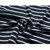 image:imageCOOFANDY Mens Quarter Zip Up Sweaters Slim Fit Lightweight Mock PulloverStripewhite Navy