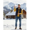 image:imageCOOFANDY Mens Quarter Zip Up Sweaters Slim Fit Lightweight Mock PulloverTurmeric