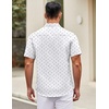 image:imageCOOFANDY Mens Short Sleeve Casual Button Down Shirts Summer Untucked Dress Shirts with PocketMiniature Airplane Pattern