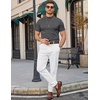 image:imageCOOFANDY Mens Short Sleeve Mock Neck Sweater Casual Slim Fit Basic TopsDark Gray