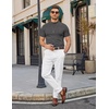 image:imageCOOFANDY Mens Short Sleeve Mock Neck Sweater Casual Slim Fit Basic TopsDeep Gray
