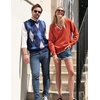 image:imageCOOFANDY Mens Sleeveless V Neck Pullover Sweater Argyle Knit Vest SweatersGw263 Blue and Gray Plaid