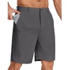 image:imageCOOFANDY Mens Stretch Golf Shorts 7 Lightweight Casual Hiking ShortsDark Grey