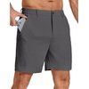 image:imageCOOFANDY Mens Stretch Golf Shorts 7 Lightweight Casual Hiking ShortsDark Grey