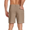 image:imageCOOFANDY Mens Stretch Golf Shorts 7 Lightweight Casual Hiking ShortsKhaki