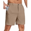 image:imageCOOFANDY Mens Stretch Golf Shorts 7 Lightweight Casual Hiking ShortsKhaki