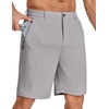 image:imageCOOFANDY Mens Stretch Golf Shorts 7 Lightweight Casual Hiking ShortsLight Grey