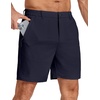 image:imageCOOFANDY Mens Stretch Golf Shorts 7 Lightweight Casual Hiking ShortsNavy Blue