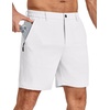 image:imageCOOFANDY Mens Stretch Golf Shorts 7 Lightweight Casual Hiking ShortsWhite