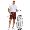 image:imageCOOFANDY Mens Stretch Golf Shorts 7 Lightweight Casual Hiking ShortsWine Red