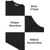 image:imageCOOFANDY Mens Sweater Vest Wool Blended Casual Sleeveless Knit PulloverAblack