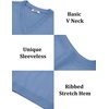 image:imageCOOFANDY Mens Sweater Vest Wool Blended Casual Sleeveless Knit PulloverBlue