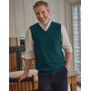 image:imageCOOFANDY Mens Sweater Vest Wool Blended Casual Sleeveless Knit PulloverDark Green