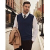 image:imageCOOFANDY Mens Sweater Vest Wool Blended Casual Sleeveless Knit PulloverNavy Blue