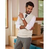 image:imageCOOFANDY Mens Sweater Vest Wool Blended Casual Sleeveless Knit PulloverWhite