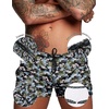 image:imageCOOFANDY Mens Swim Trunk Quick Dry Swimwear Mesh Lining Bathing SuitBlue Grey Camouflage