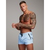image:imageCOOFANDY Mens Swim Trunk Quick Dry Swimwear Mesh Lining Bathing SuitBlue White Stripe