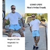 image:imageCOOFANDY Mens Swim Trunk Quick Dry Swimwear Mesh Lining Bathing SuitBlue and Black