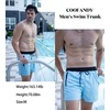 image:imageCOOFANDY Mens Swim Trunk Quick Dry Swimwear Mesh Lining Bathing SuitBlue and Black