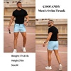 image:imageCOOFANDY Mens Swim Trunk Quick Dry Swimwear Mesh Lining Bathing SuitBlue and Black