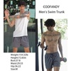 image:imageCOOFANDY Mens Swim Trunk Quick Dry Swimwear Mesh Lining Bathing SuitDark Grey