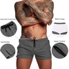 image:imageCOOFANDY Mens Swim Trunk Quick Dry Swimwear Mesh Lining Bathing SuitDark Grey