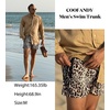 image:imageCOOFANDY Mens Swim Trunk Quick Dry Swimwear Mesh Lining Bathing SuitLeopard Print