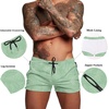 image:imageCOOFANDY Mens Swim Trunk Quick Dry Swimwear Mesh Lining Bathing SuitLight Green Leaves