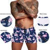 image:imageCOOFANDY Mens Swim Trunk Quick Dry Swimwear Mesh Lining Bathing SuitNavy Blue Flamingo
