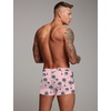 image:imageCOOFANDY Mens Swim Trunk Quick Dry Swimwear Mesh Lining Bathing SuitPink Palm Tree