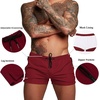 image:imageCOOFANDY Mens Swim Trunk Quick Dry Swimwear Mesh Lining Bathing SuitRed