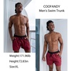 image:imageCOOFANDY Mens Swim Trunk Quick Dry Swimwear Mesh Lining Bathing SuitRed and Black
