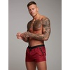 image:imageCOOFANDY Mens Swim Trunk Quick Dry Swimwear Mesh Lining Bathing SuitRed and Black