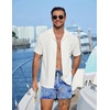 image:imageCOOFANDY Mens Swim Trunks Quick Dry Board Shorts Swimwear Bathing SuitP Blue Cashews